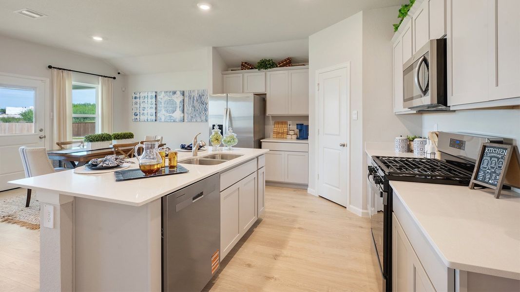 Furnished interior in a model home at Liberty Village in Brenham (Image 9).