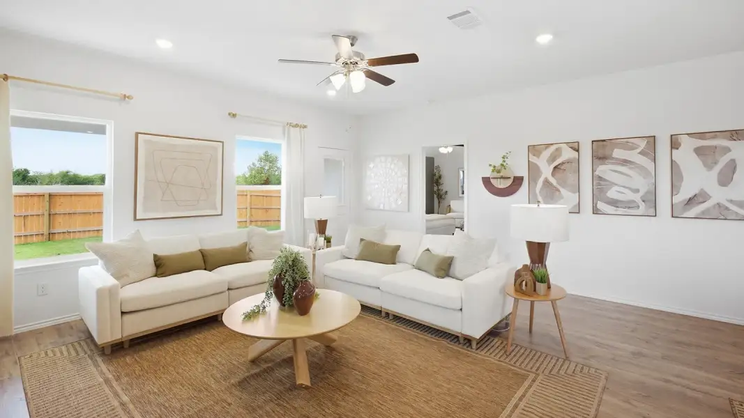 Furnished interior in a model home at Wildwood Estates in Nolanville (Image 16).