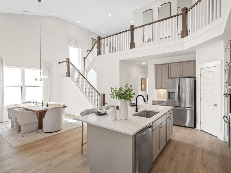 Furnished interior in a model home at Bradshaw Farms in Mount Juliet (Image 26).