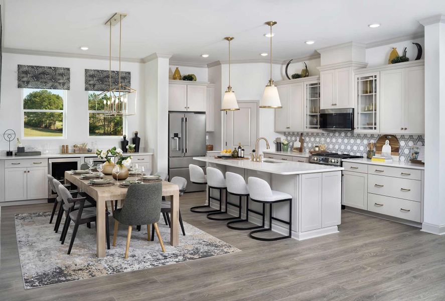Furnished interior in a model home at Encore at Rye Ranch – Traditions in Parrish (Image 6).