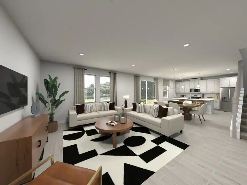 Furnished interior in a model home at Oaks at Lake Standish in Apopka (Image 24).