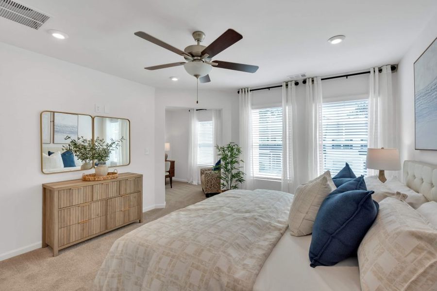 Furnished interior in a model home at Village Green in Adairsville (Image 11). Furnished interior in a model home at Village Green in Adairsville (Image 11).