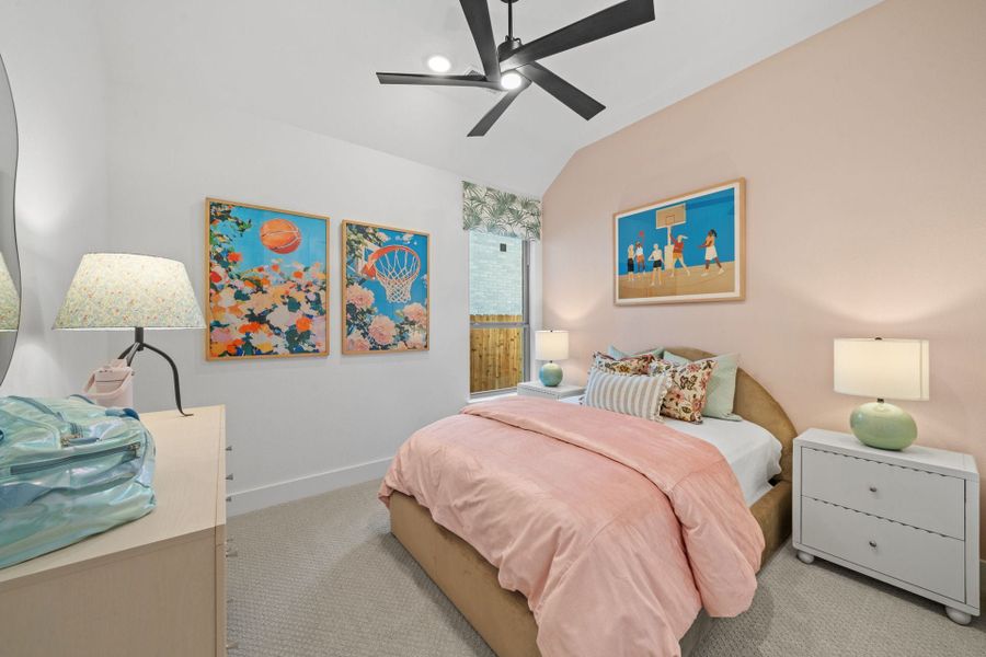 Furnished interior in a model home at Chaparral Park in Oak Point (Image 28).