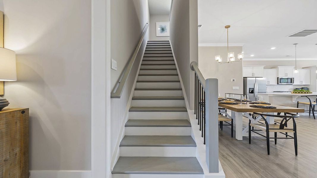 Furnished interior in a model home at Whitehawk Meadows in Travelers Rest (Image 10).