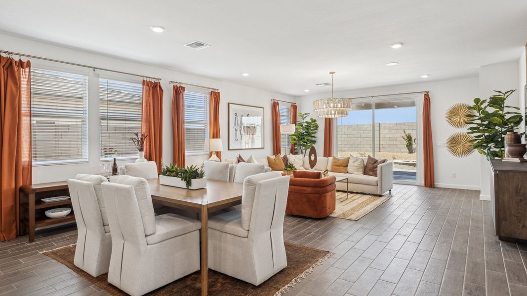 Furnished interior in a model home at Remington in Buckeye (Image 24).