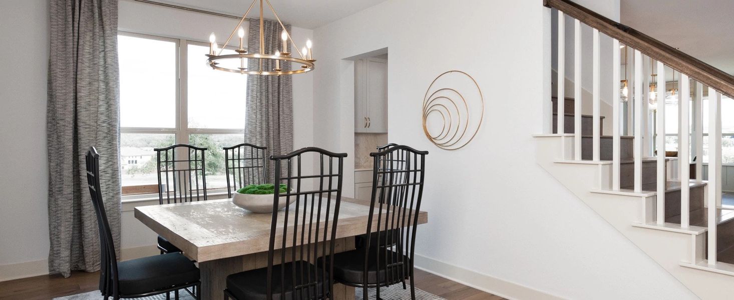 Furnished interior in a model home at Provence in Austin (Image 9).