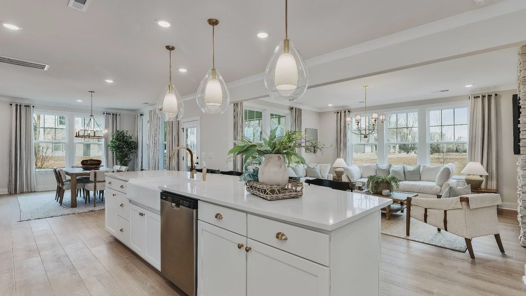 Furnished interior in a model home at Owen Park in Gibsonville (Image 15).