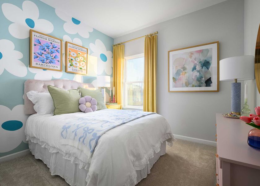 Furnished interior in a model home at Whitley Preserve – Park Collection in Mint Hill (Image 9).