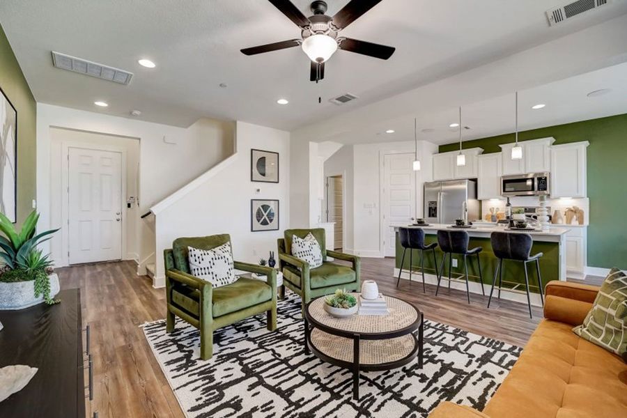 Furnished interior in a model home at Center 45 in Round Rock (Image 18). Furnished interior in a model home at Center 45 in Round Rock (Image 18).