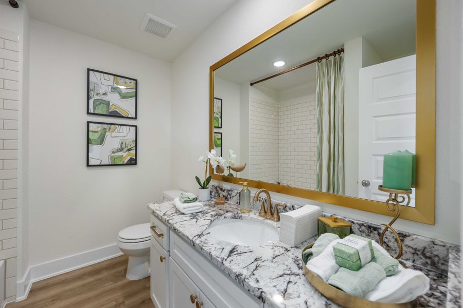 Alicante Model Home – Picasso Floorplan – Secondary Bathroom Alicante Model Home – Picasso Floorplan – Secondary Bathroom