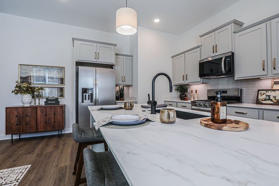 Furnished interior in a model home at Villages of Green Meadows in Munford (Image 65).