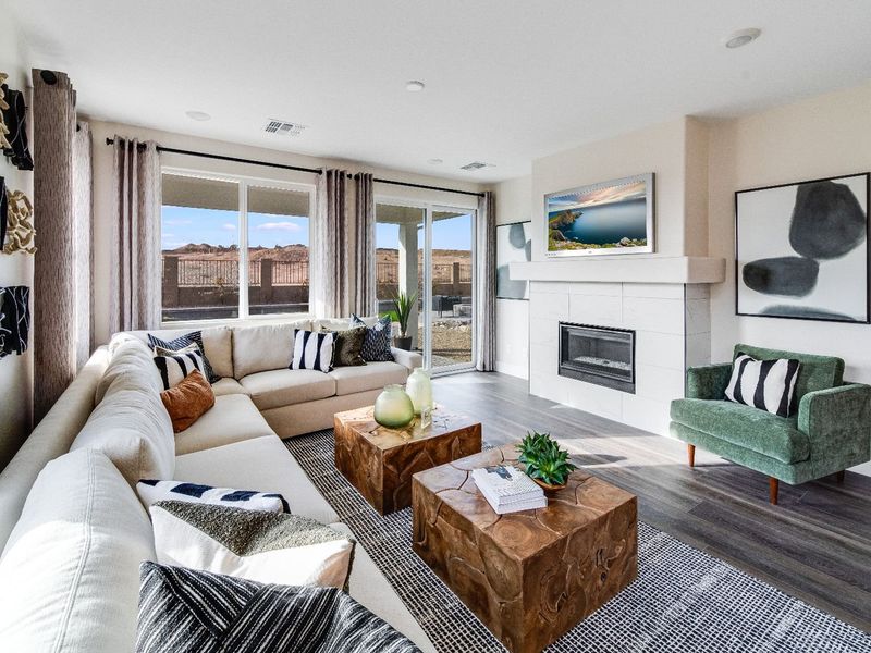 Furnished interior in a model home at South Ranch Western Collection in Prescott (Image 4).