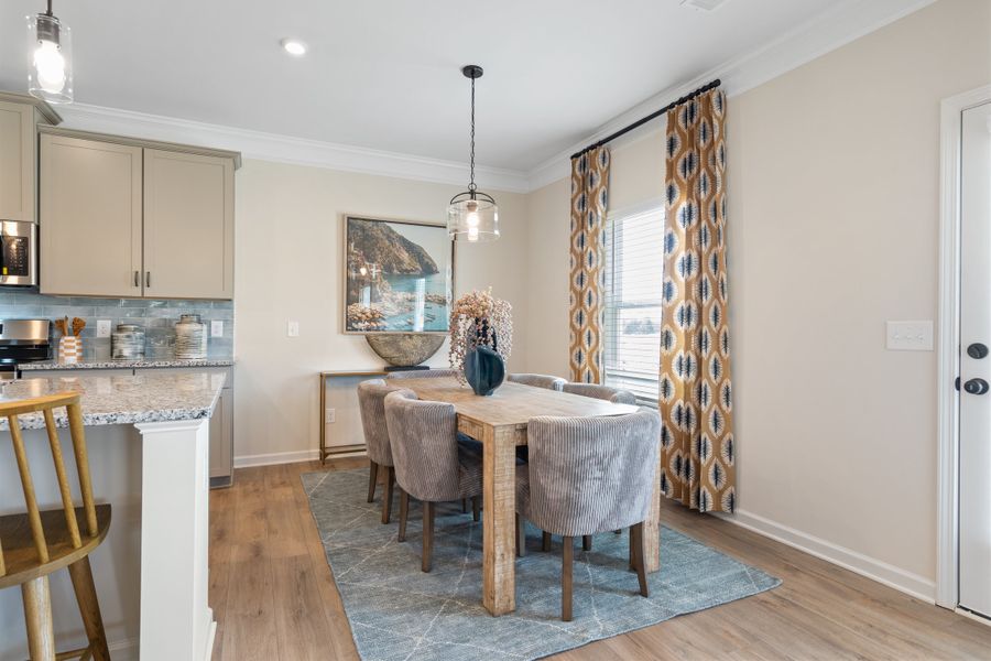 Furnished interior in a model home at Vandiver Creek in South Fulton (Image 49).
