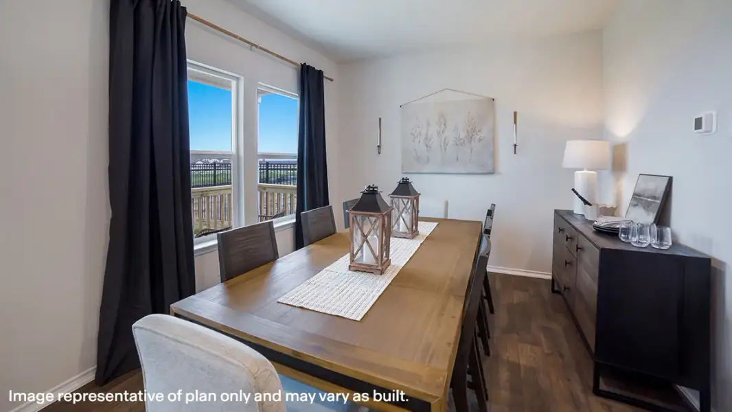 Furnished interior in a model home at Weatherwood in San Antonio (Image 10).