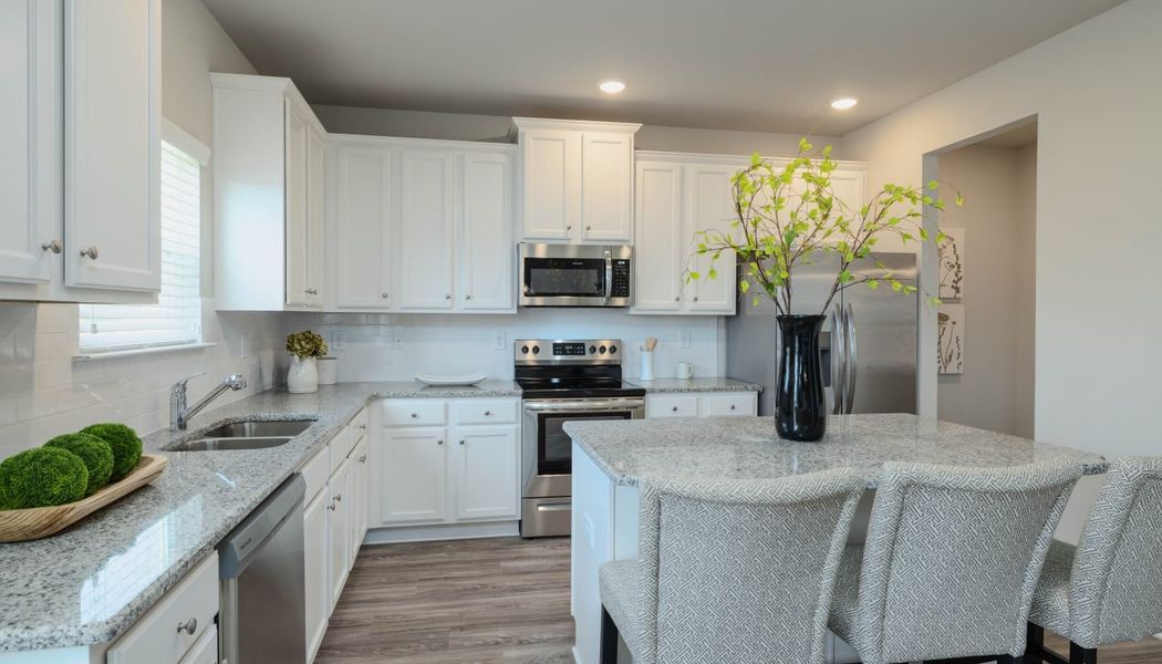 Furnished interior in a model home at Garden Walk in Jackson (Image 14). Furnished interior in a model home at Garden Walk in Jackson (Image 14).