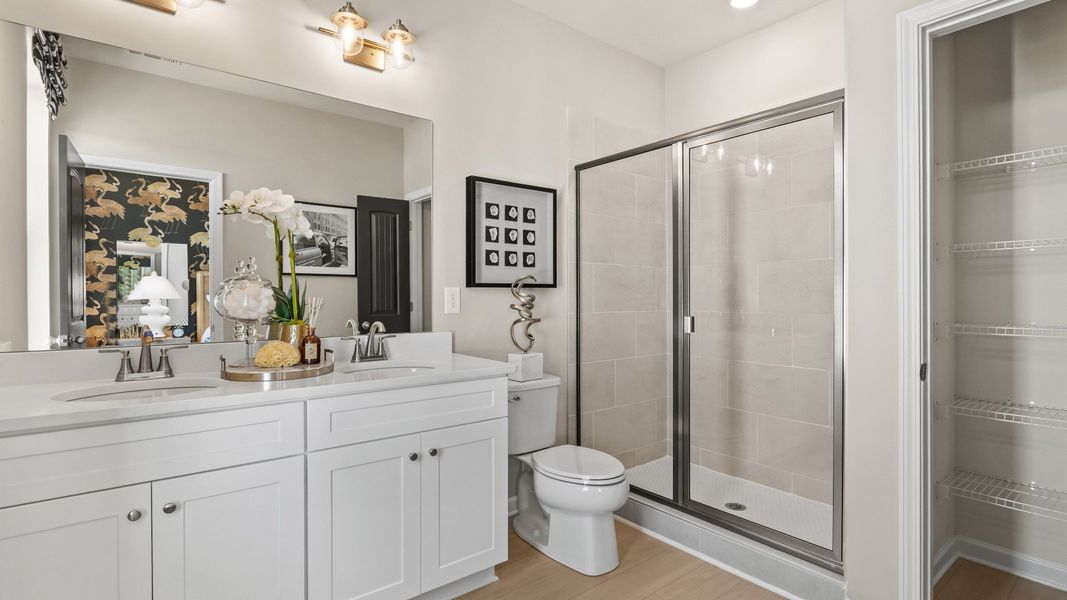 Furnished interior in a model home at Silverock in McDonough (Image 7).