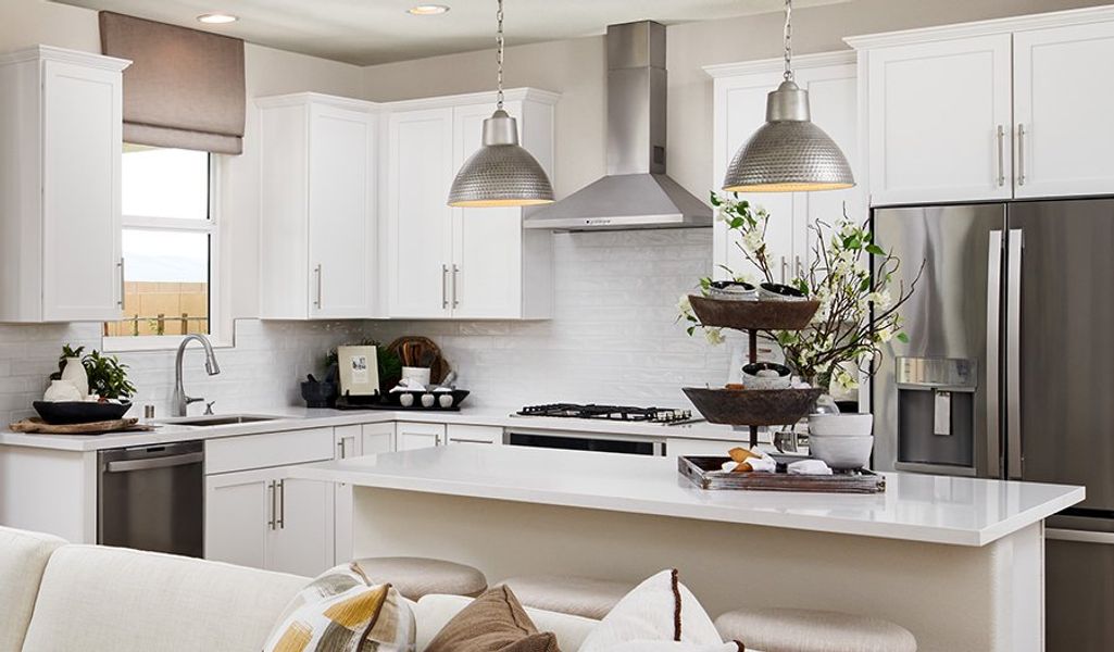 Furnished interior in a model home at Seasons at Star Valley in Tucson (Image 15).