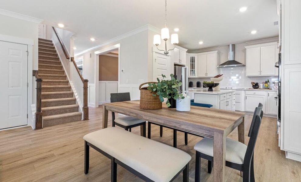 Furnished interior in a model home at Castlewood in Archer Lodge (Image 19). Furnished interior in a model home at Castlewood in Archer Lodge (Image 19).