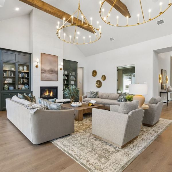 Furnished interior in a model home at Furst Ranch – 80′ Lots in Argyle (Image 9).