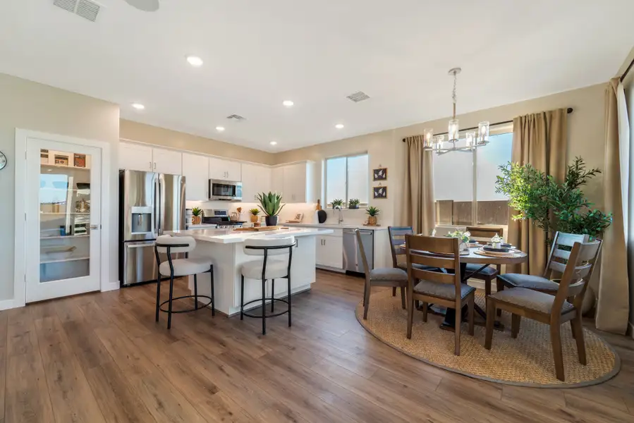 Furnished interior in a model home at Rancho Mirage in Maricopa (Image 13). Furnished interior in a model home at Rancho Mirage in Maricopa (Image 13).