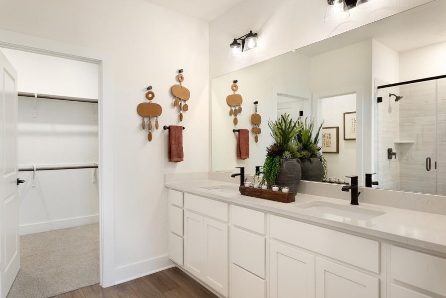 Furnished interior in a model home at Avery Centre in Round Rock (Image 6).