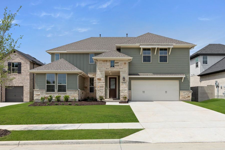 Front exterior of a home in the Painted Tree 70s community, located in McKinney, TX (Image 1). Front exterior of a home in the Painted Tree 70s community, located in McKinney, TX (Image 1).