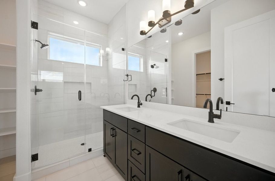 Furnished interior in a model home at Saddle Ridge at Wildhorse Ranch in Austin (Image 21).