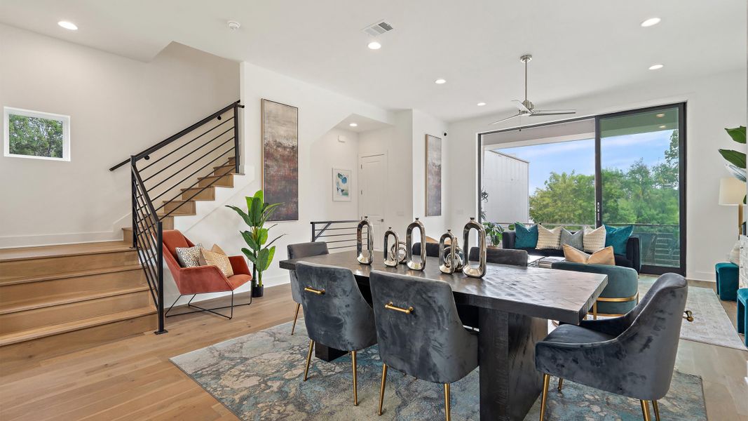 Furnished interior in a model home at Sunridge in Austin (Image 6).