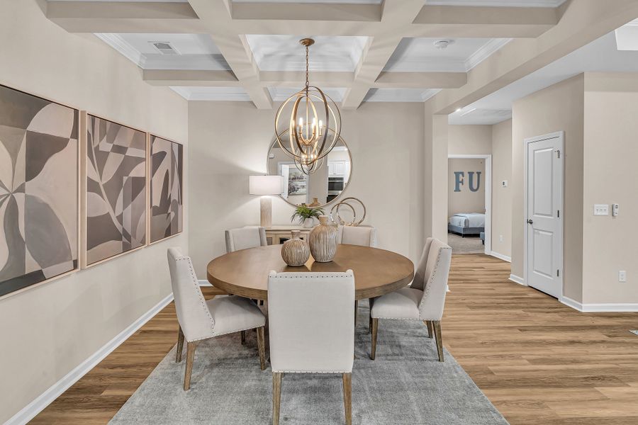 Furnished interior in a model home at The Willows in Loris (Image 23).