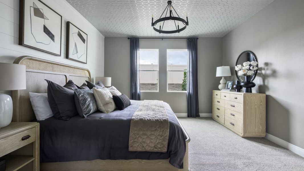 Furnished interior in a model home at Pasadena Woods in Dade City (Image 21).