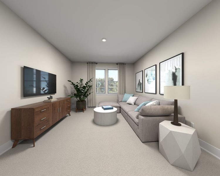 Furnished interior in a model home at Northwoods at Mirror Lake in Villa Rica (Image 6).