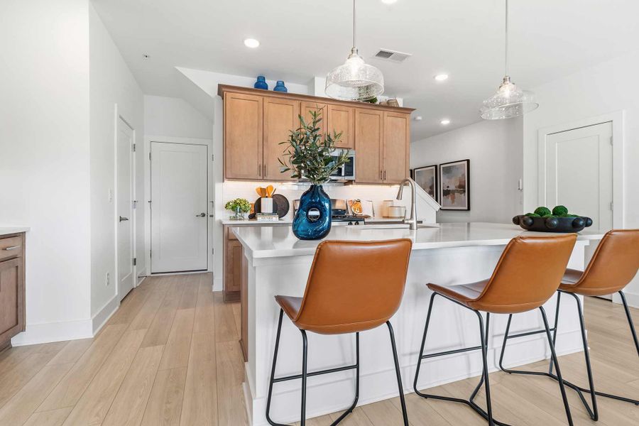 Furnished interior in a model home at Grandview Terrace in Canton (Image 13).