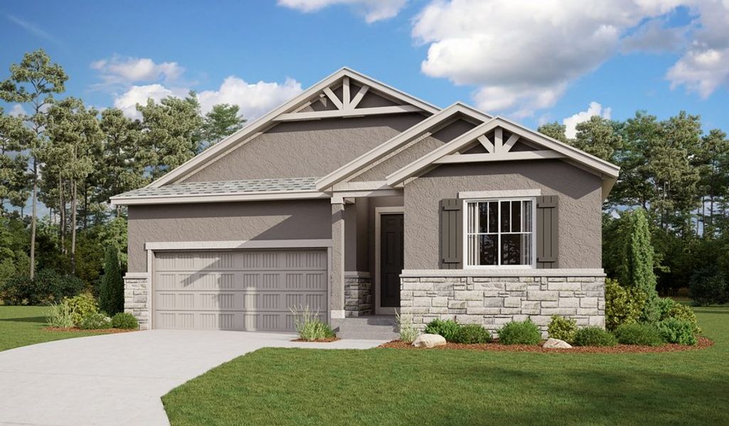 Front exterior of a home in the Villa Bella community, located in Pueblo, CO (Image 9).