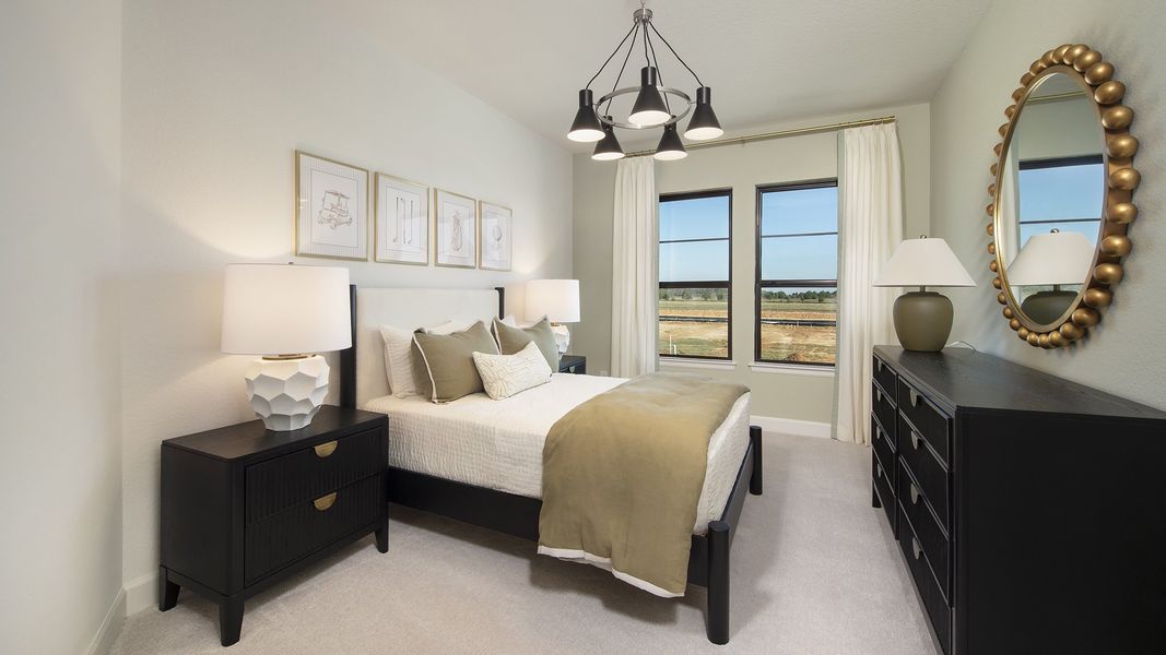 Furnished interior in a model home at Everly 60' in Hockley (Image 19).