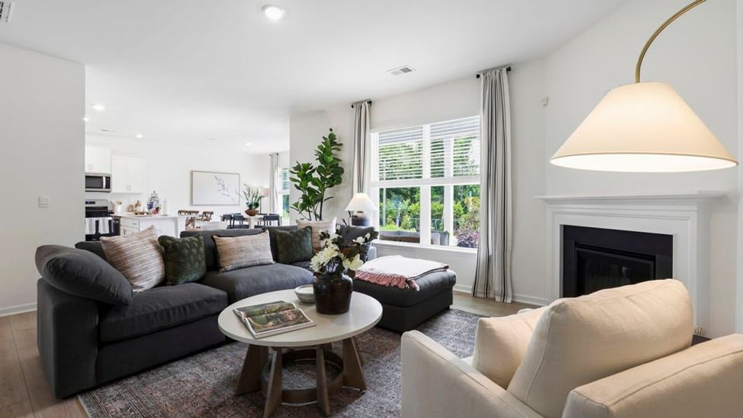 Furnished interior in a model home at Sherwood Gardens in Landrum (Image 10).