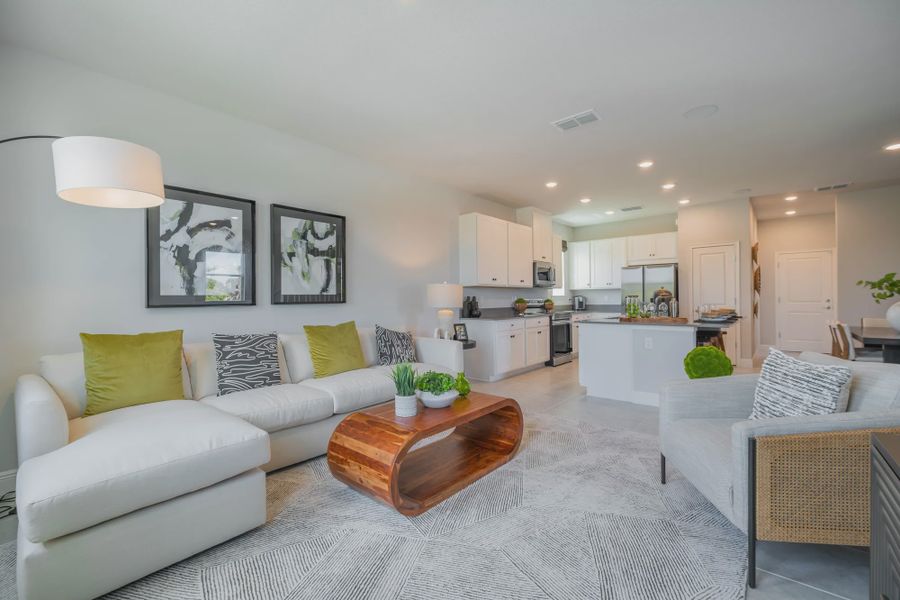 Furnished interior in a model home at Havenfield at Crossprairie in St. Cloud (Image 29).