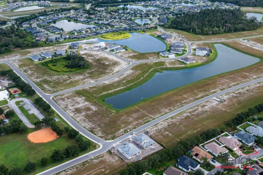 Aerial view of the River Preserve Estates community in Parrish, FL, showing layout and nearby surroundings (Image 15). Aerial view of the River Preserve Estates community in Parrish, FL, showing layout and nearby surroundings (Image 15).