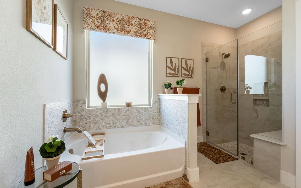 Furnished interior in a model home at Westridge in McKinney (Image 18).