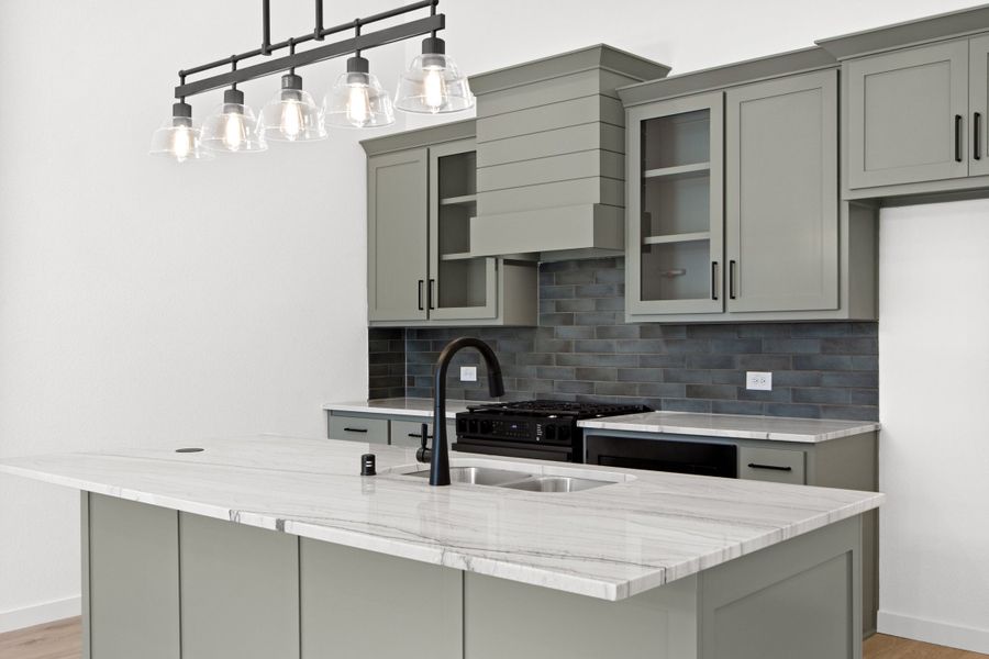 Furnished interior in a model home at Cottonwood Creek in Rowlett (Image 35).