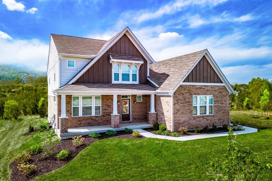 Front exterior of a home in the Stonehaven community, located in Hoschton, GA (Image 11).