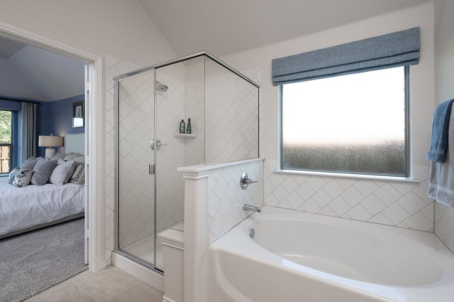 Furnished interior in a model home at Chisholm Hills in Cleburne (Image 31).