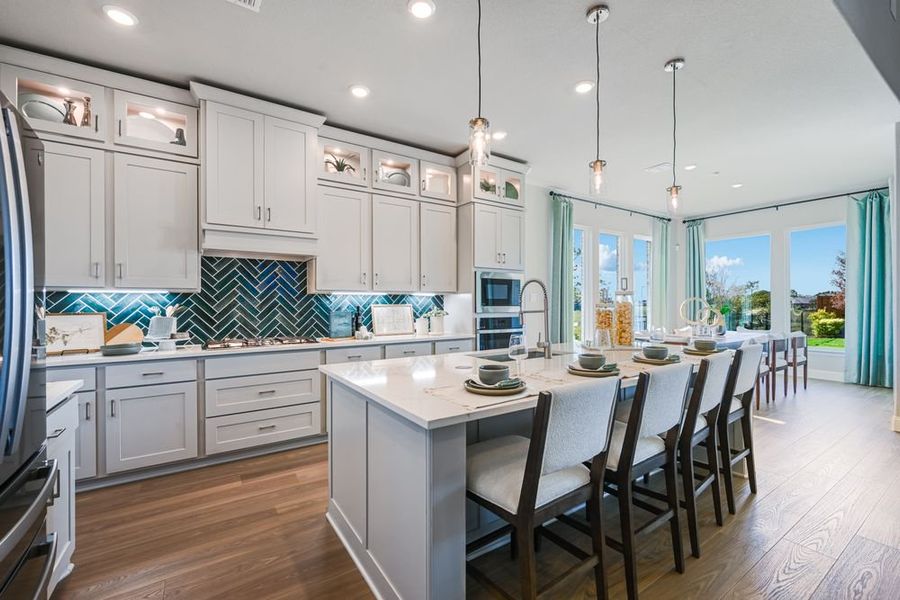 Furnished interior in a model home at The Ranch at Uptown Celina 60s in Celina (Image 72).