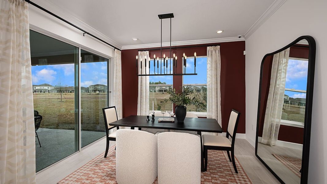 Furnished interior in a model home at Morris Bend in Tampa (Image 12).
