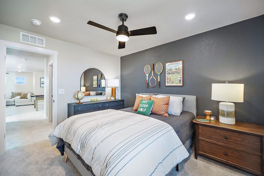 Furnished interior in a model home at Aspen Meadows-4 in Colorado Springs (Image 27).