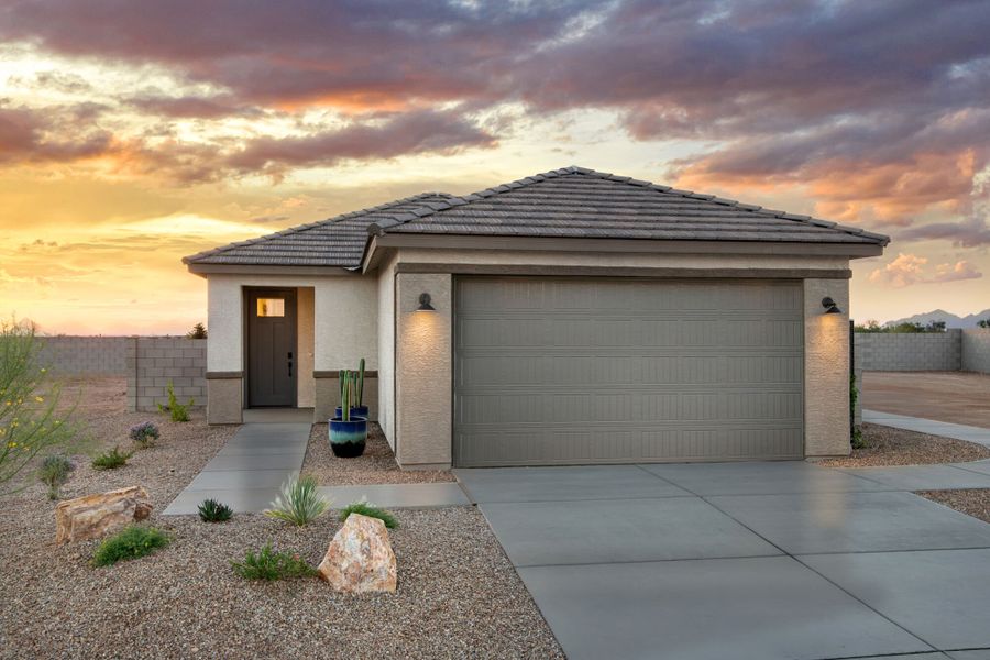 Front exterior of a home in the Blackhawk community, located in Tucson, AZ (Image 8).