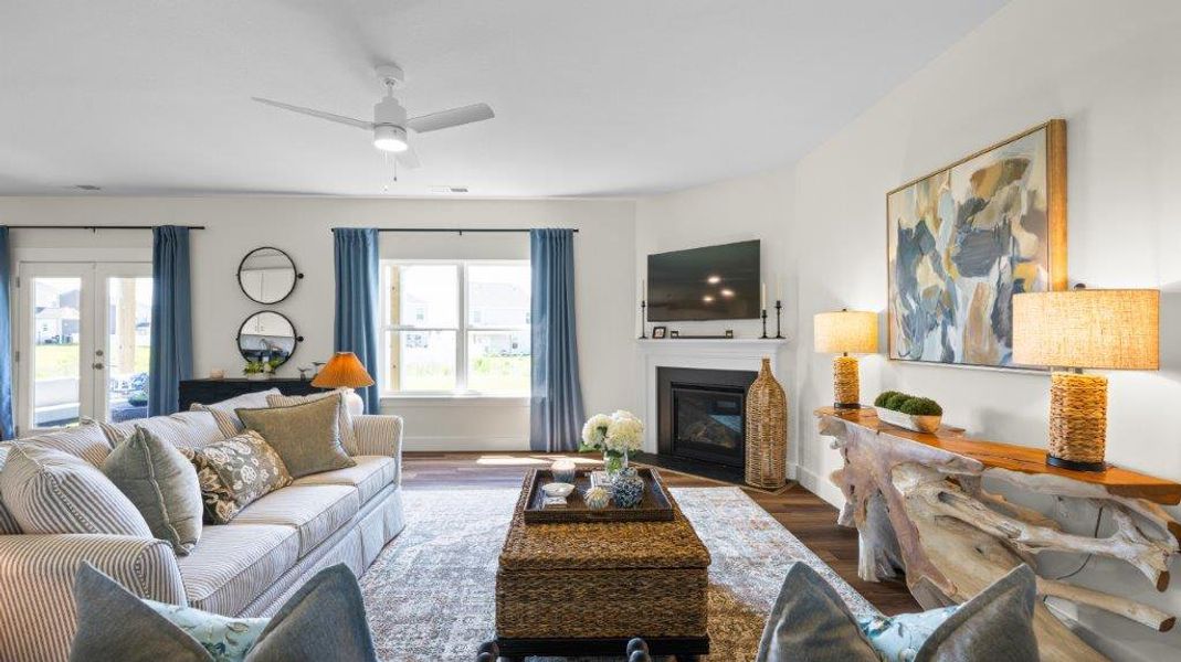 Furnished interior in a model home at Harbor Crest in Ooltewah (Image 15).