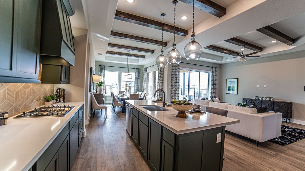 Furnished interior in a model home at Ladera at the Reserve at Mansfield in Mansfield (Image 7).