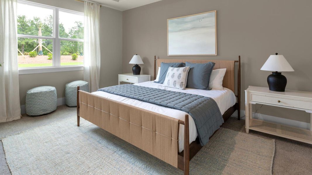 Furnished interior in a model home at The Grove at Blake Farm in Wilmington (Image 27).