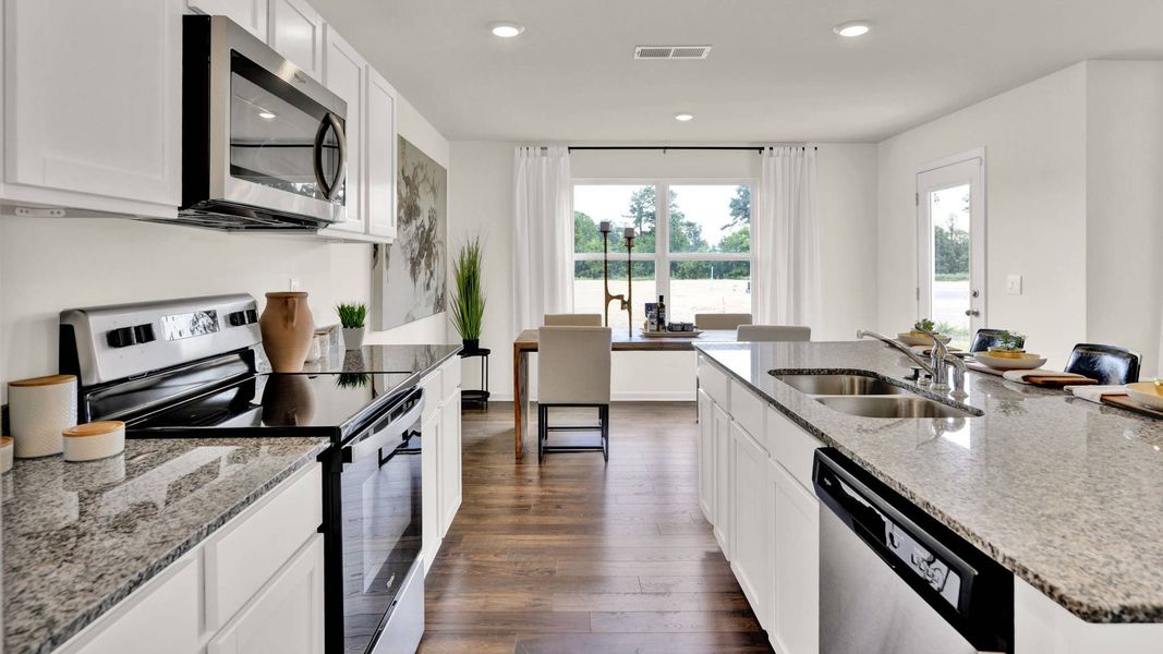 Furnished interior in a model home at Bayview at Harbor Crest in Ooltewah (Image 13).