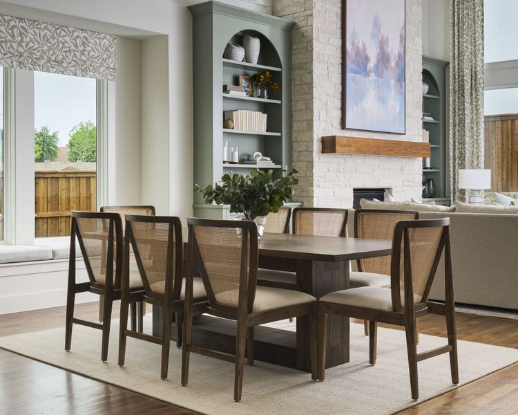 Furnished interior in a model home at Custer Ridge Estates in Allen (Image 10).